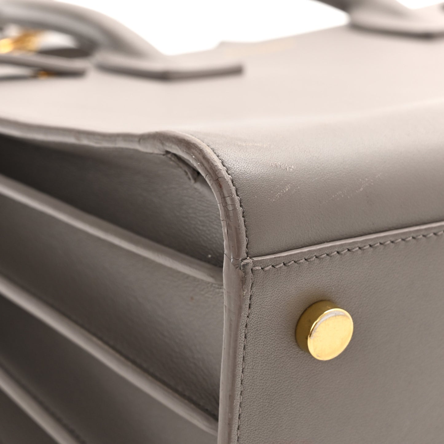 Calfskin Baby Sac de Jour Fog
