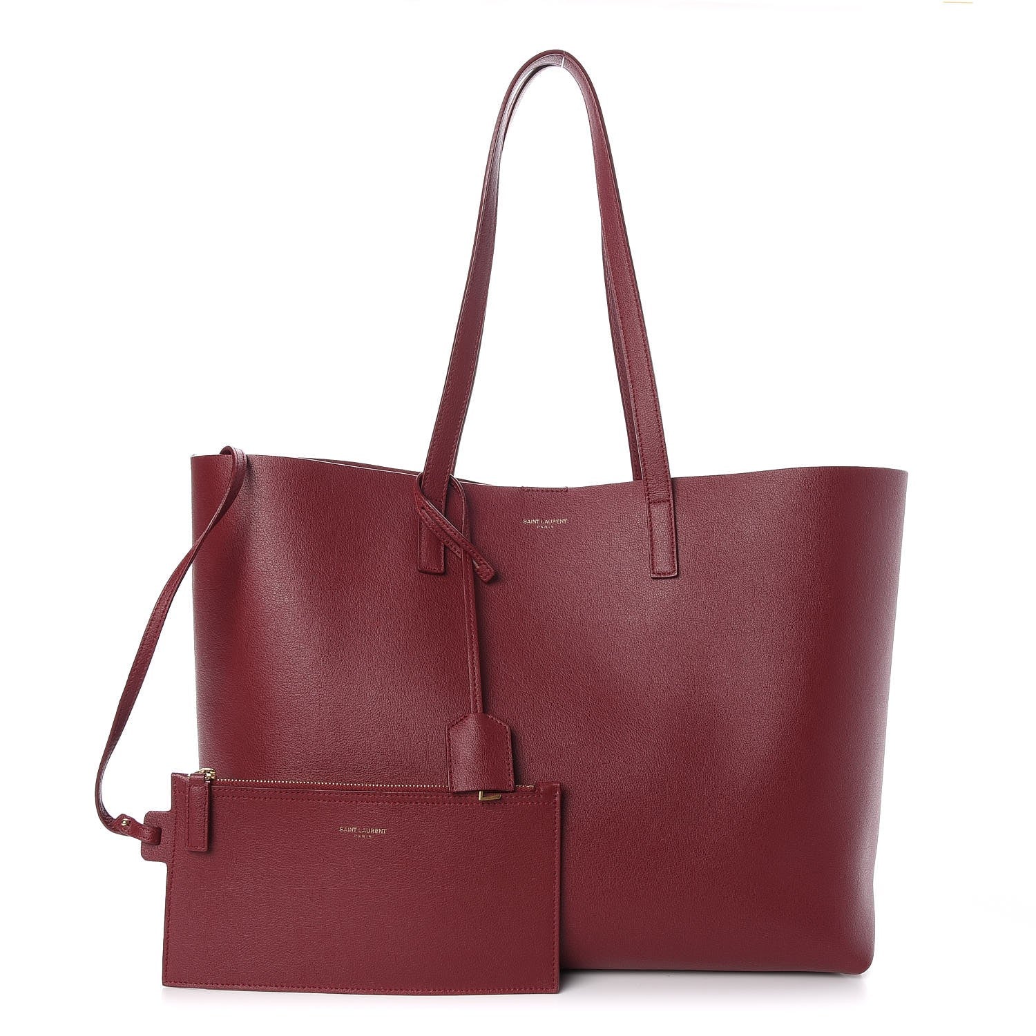 Saint Laurent Calfskin Large Shopping Tote Palissandre 1 of 10