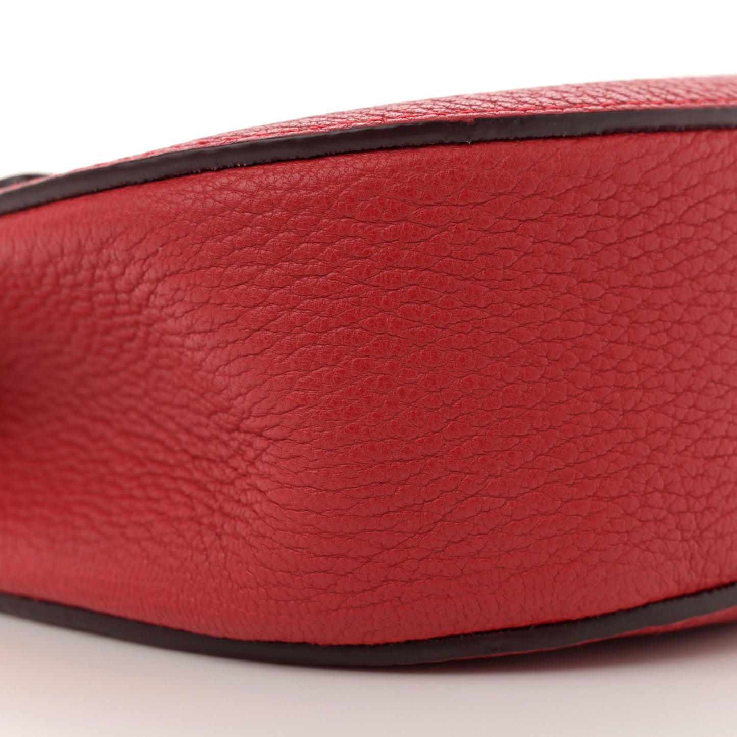 Grained Lambskin Mini Drew Shoulder Bag Plaid Red