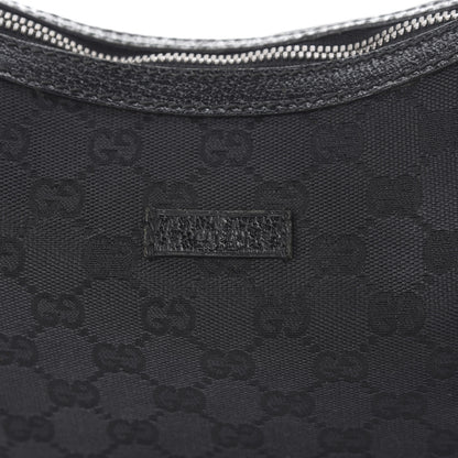 Gucci Monogram Medium Half Moon Hobo Black 10 of 10