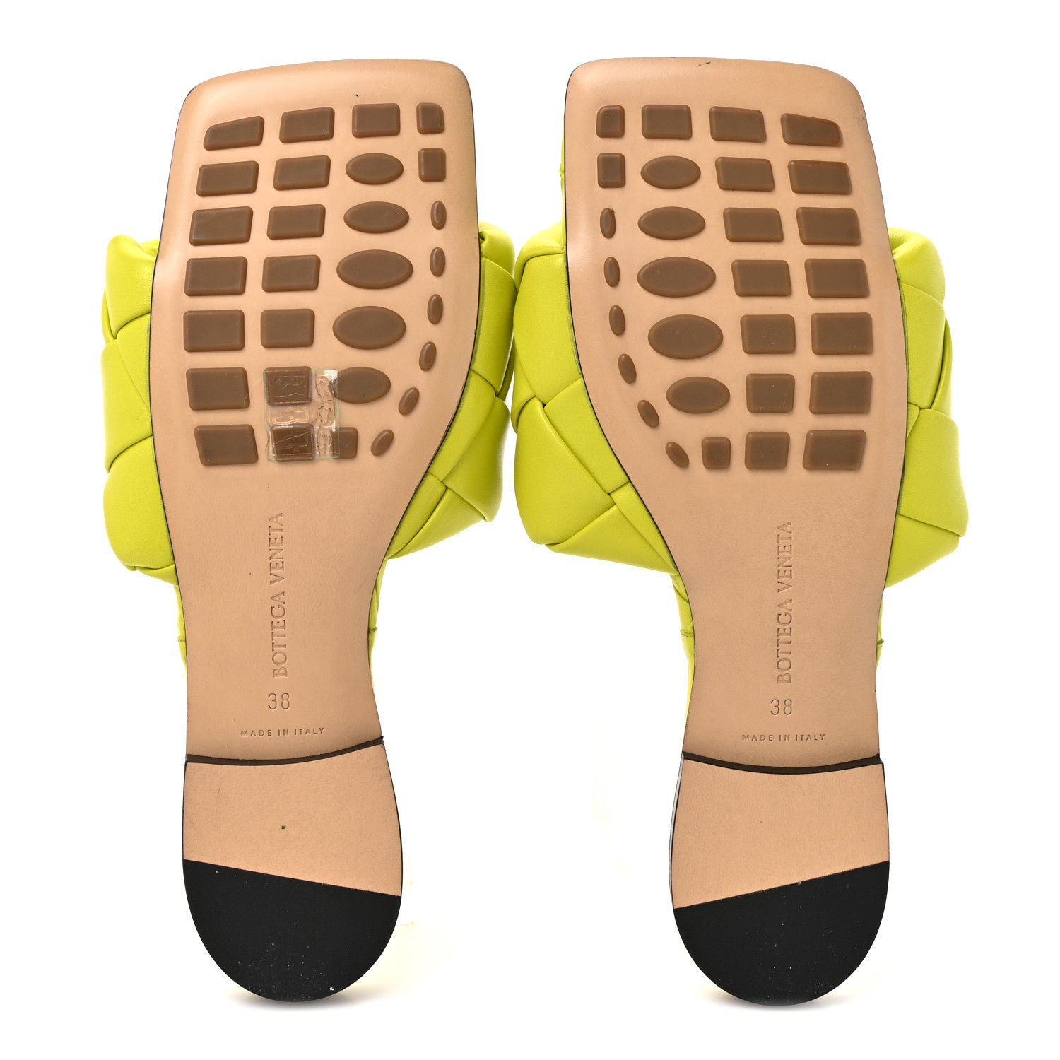 Bottega Veneta Nappa Maxi Intrecciato Lido Flat Sandals 38 Kiwi 6 of 8