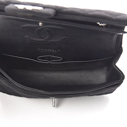 Chanel Jersey Quilted Medium Double Flap Black 5 of 11