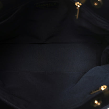 Chanel Calfskin Cerf Executive Shopper Tote Black 5 of 10