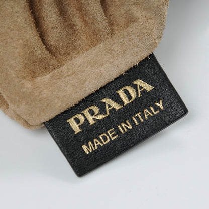 Prada Soft Calf Shopping Satchel Black 8 of 8