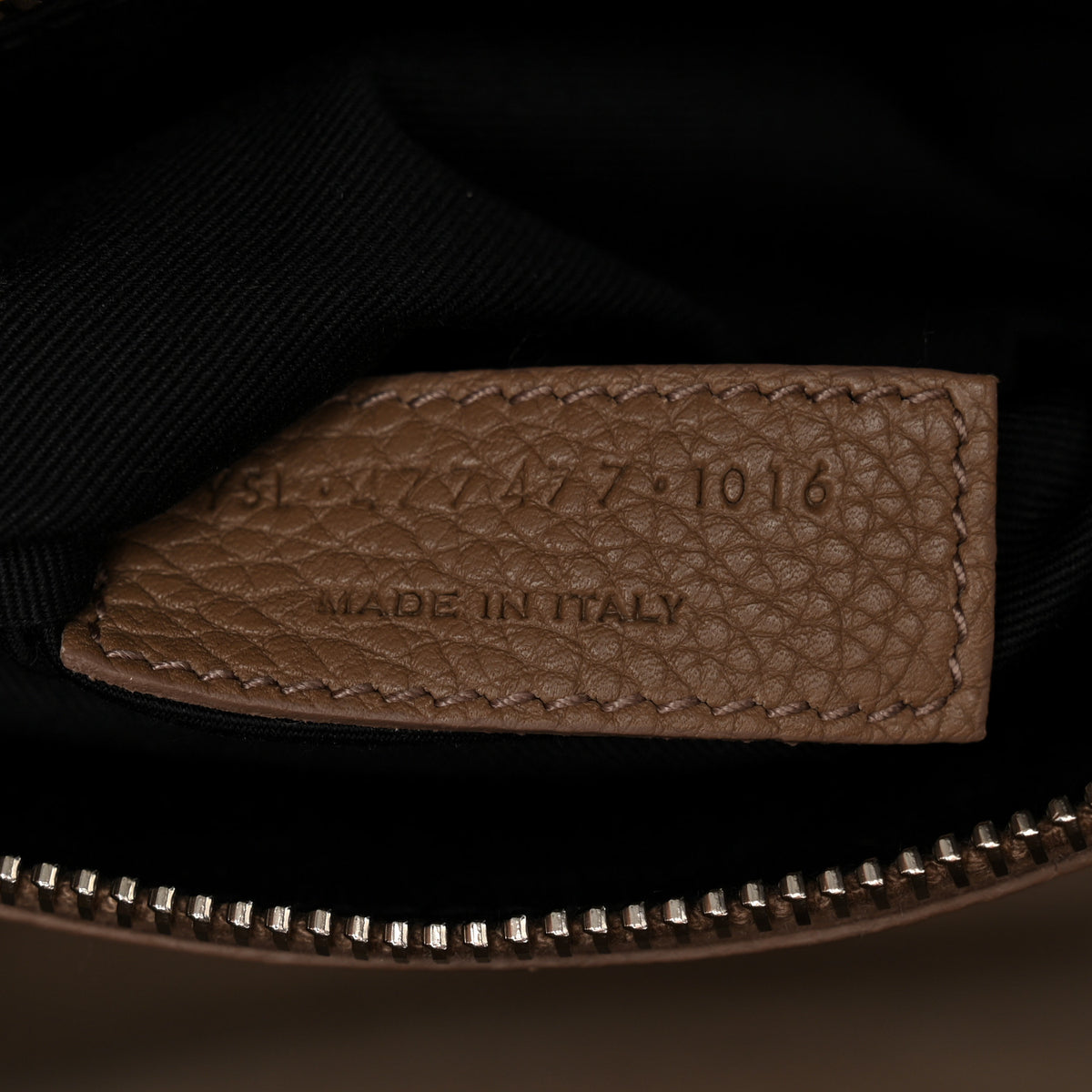 Grained Calfskin Baby Sac De Jour Souple Taupe