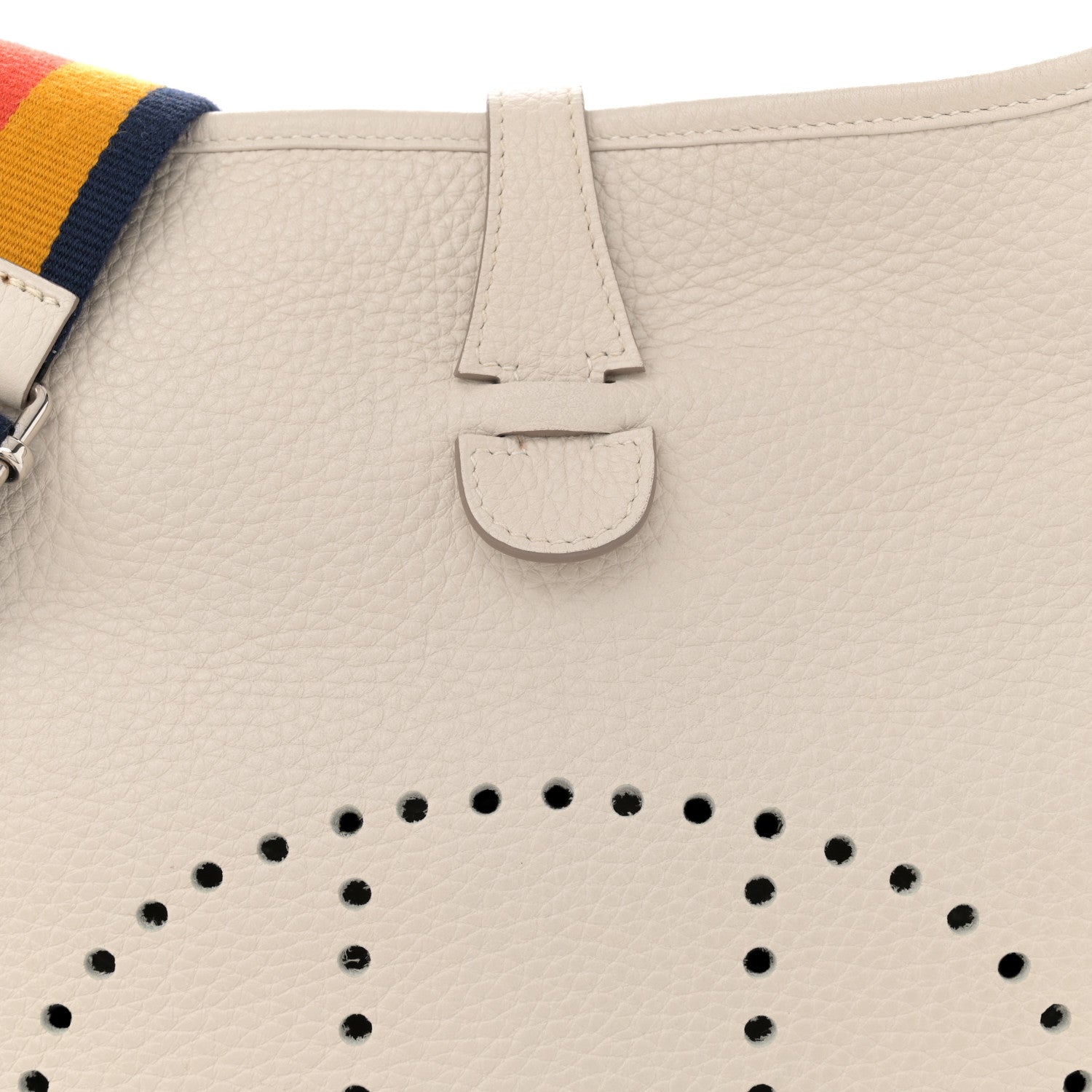 Hermes Taurillon Clemence Amazone Evelyne III PM Craie 8 of 13