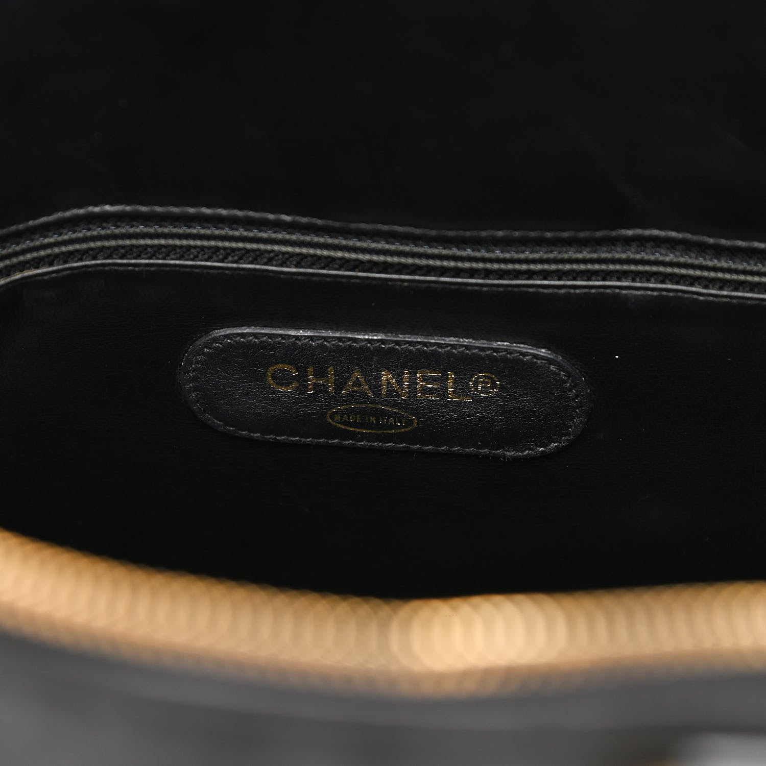 Chanel Calfskin Stitched CC Boston Black 6 of 15