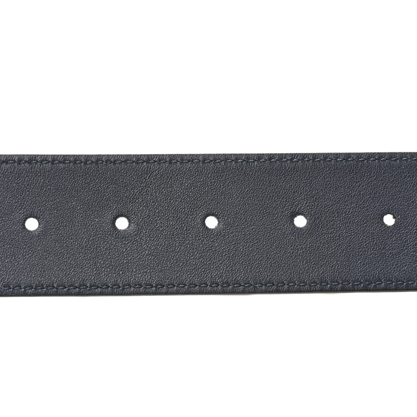 Moon Calfskin Nickel Double G 40mm Belt 75 30 Blue