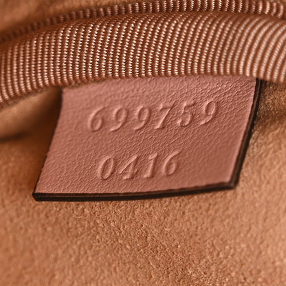 Gucci Calfskin Matelasse GG Marmont Round Coin Purse Perfect Pink 7 of 7