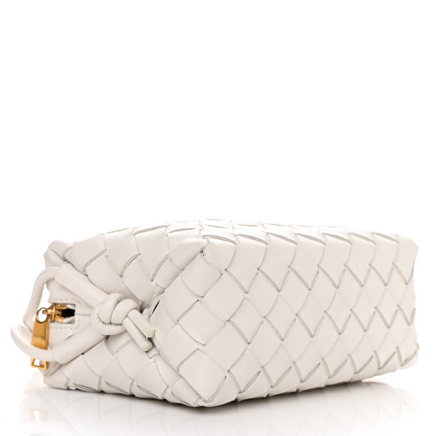 Bottega Veneta Nappa Intrecciato Mini Loop Camera Bag White 4 of 10