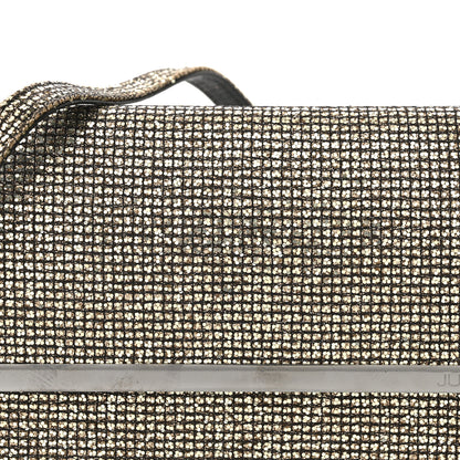 Judith Leiber Satin Glitter Chelsea Twinkle Clutch Ebonized Gold 8 of 12