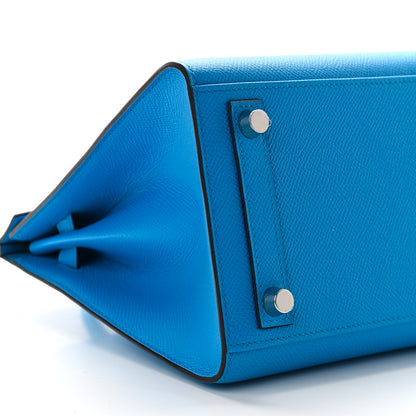 Hermes Epsom Birkin Sellier 25 Bleu Frida 9 of 12