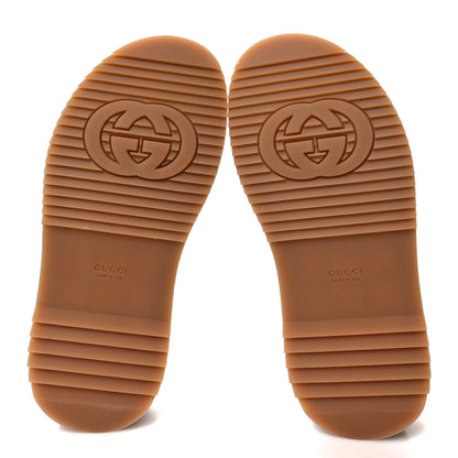 Gucci New Denim GG Monogram Angelina Platform 55mm Slide Sandals 36 Blue Tea 5 of 9