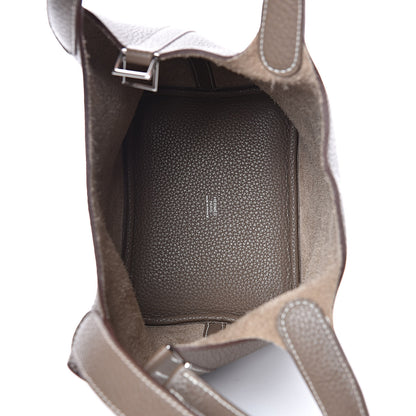 Hermes Taurillon Clemence Picotin Lock 18 PM Etoupe 5 of 12