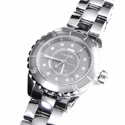 Chanel Titanium Ceramic Diamond 38mm J12 Automatic Watch 4 of 7