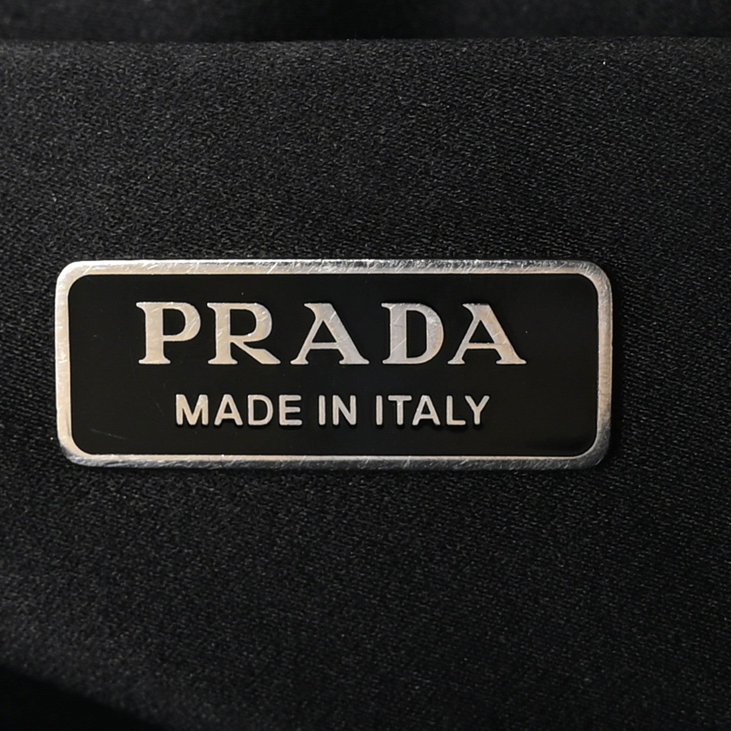 Prada Satin Crystal Metal Triangle Logo Small Double Handle Crossbody Tote Metal 6 of 10