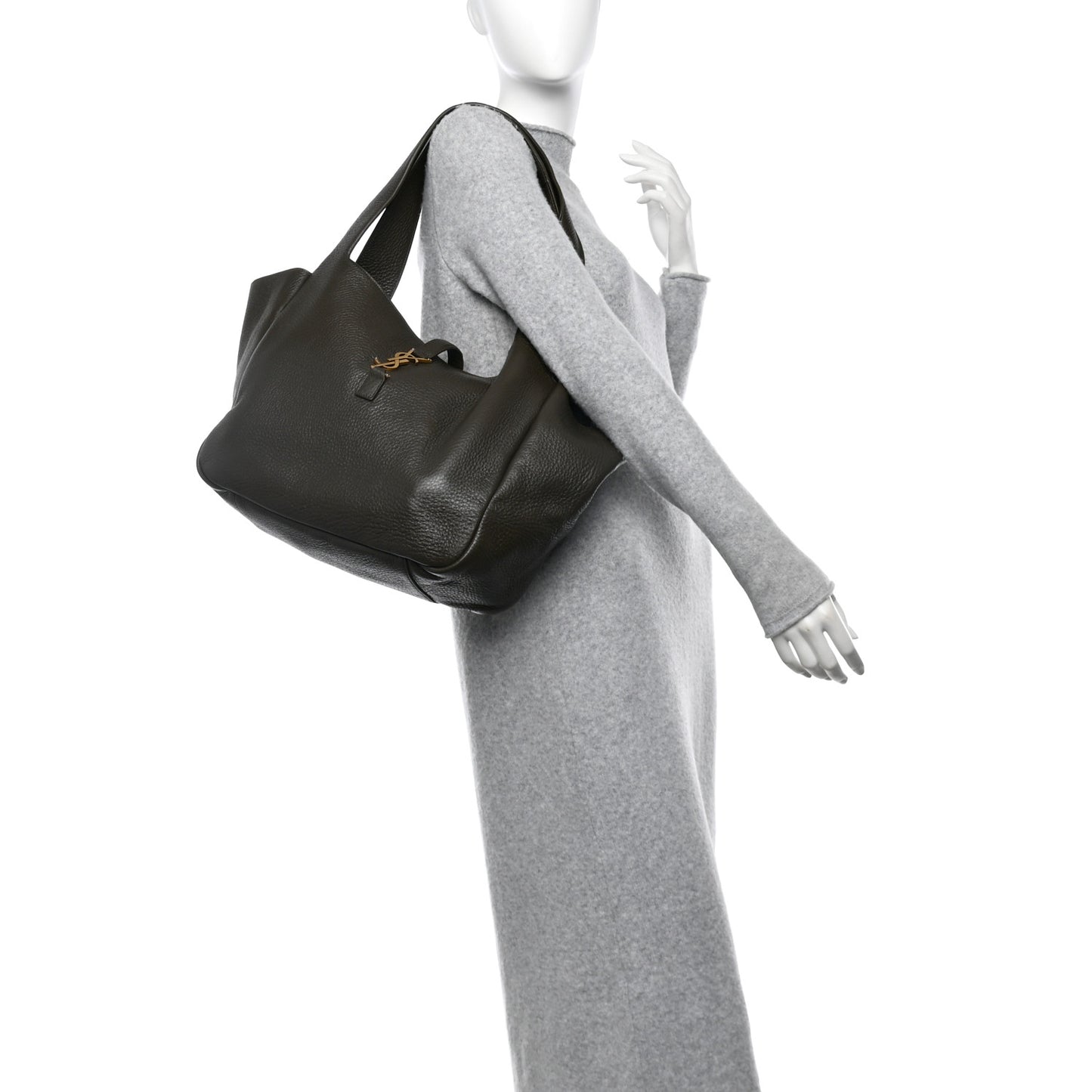 Grained Deerskin Bea Tote Musk