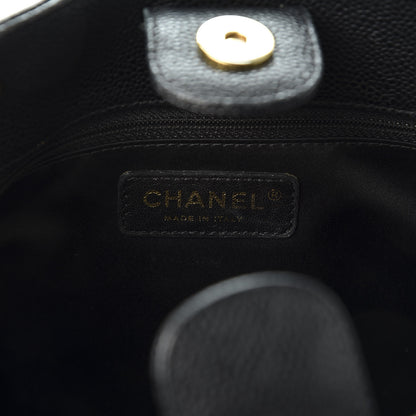 Chanel Caviar Petit Shopping Tote PST Black 7 of 11
