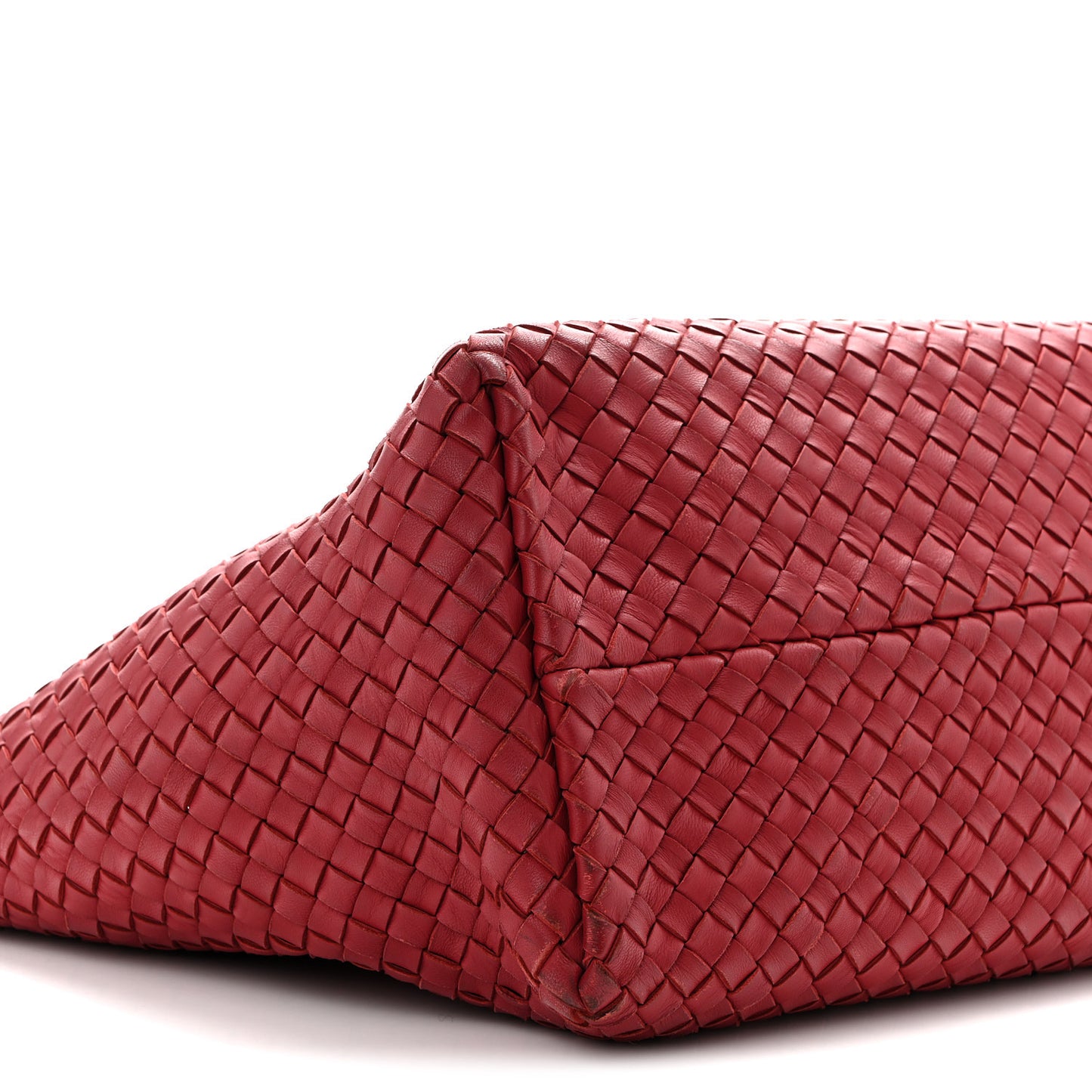 Lambskin Intreccio Medium Cabat Rust