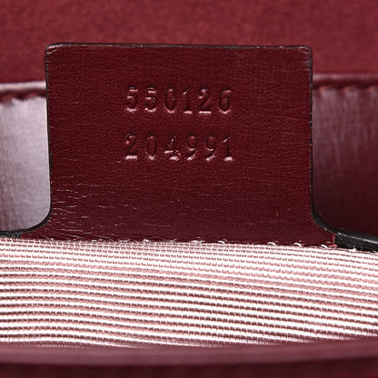 Gucci Suede Medium Arli Flap Shoulder Bag Vintage Bordeaux 6 of 10