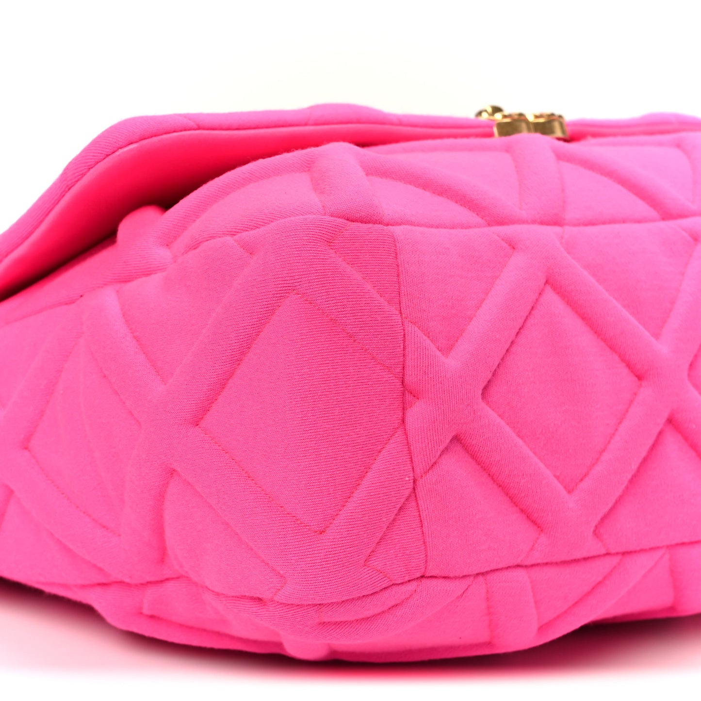 Jersey Lambskin Quilted Maxi Chanel 19 Flap Dark Pink