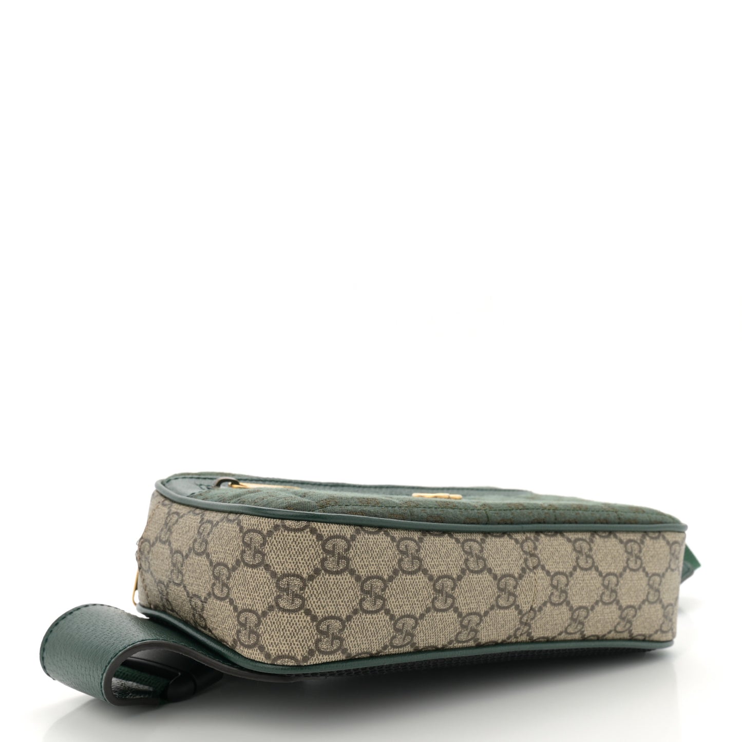 Monogram GG Mignon Textured Dollar Calfskin GG Supreme Monogram Quilted Mini GG Belt Bag Green Beige Ebony