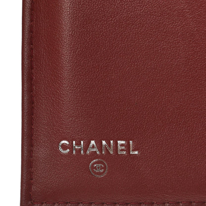 Chanel Caviar Chevron Quilted Medium Boy Flap Wallet Dark Red 6 of 8