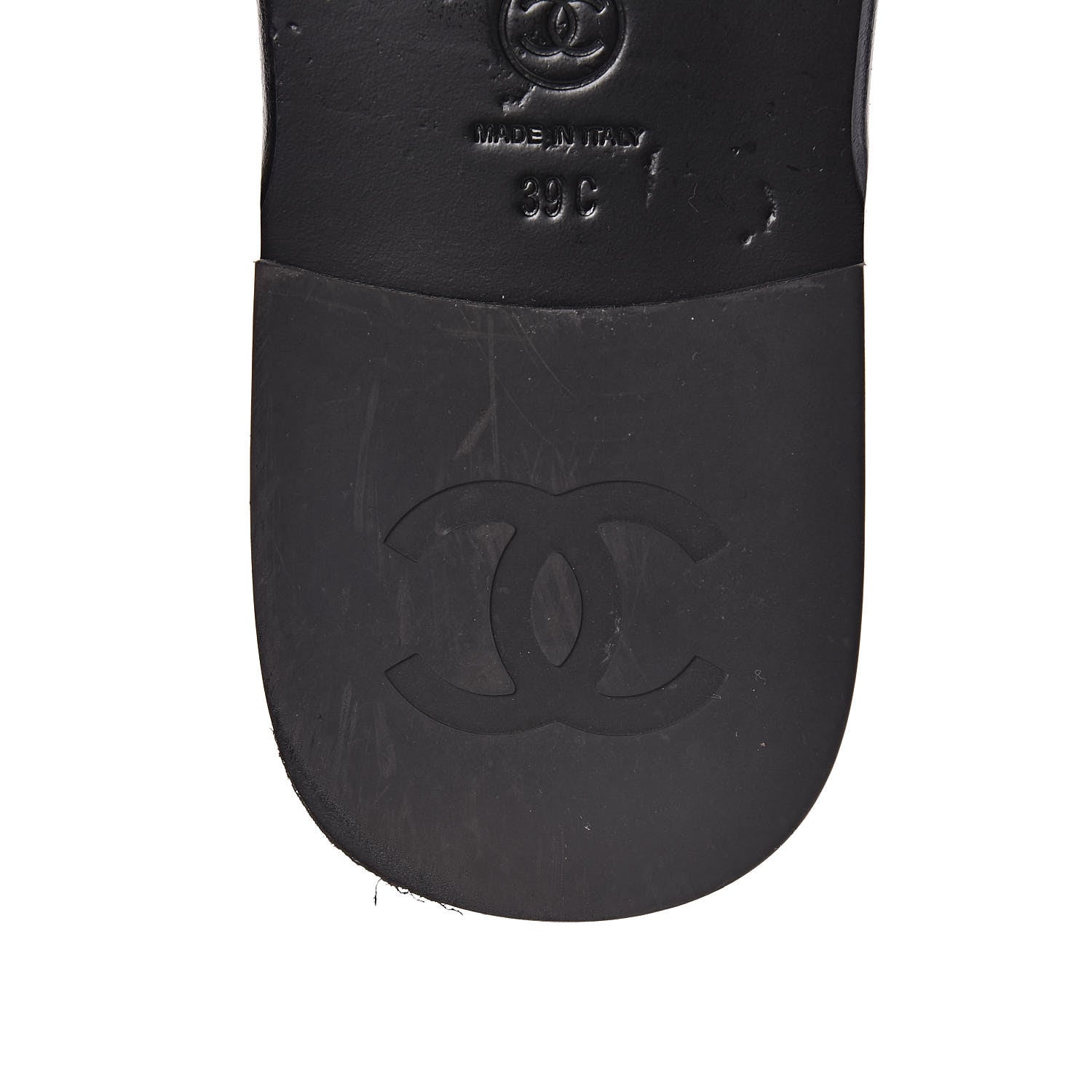 Chanel Patent Calfskin CC Slip On Mules 39 Black 11 of 12
