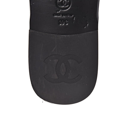Chanel Patent Calfskin CC Slip On Mules 39 Black 11 of 12