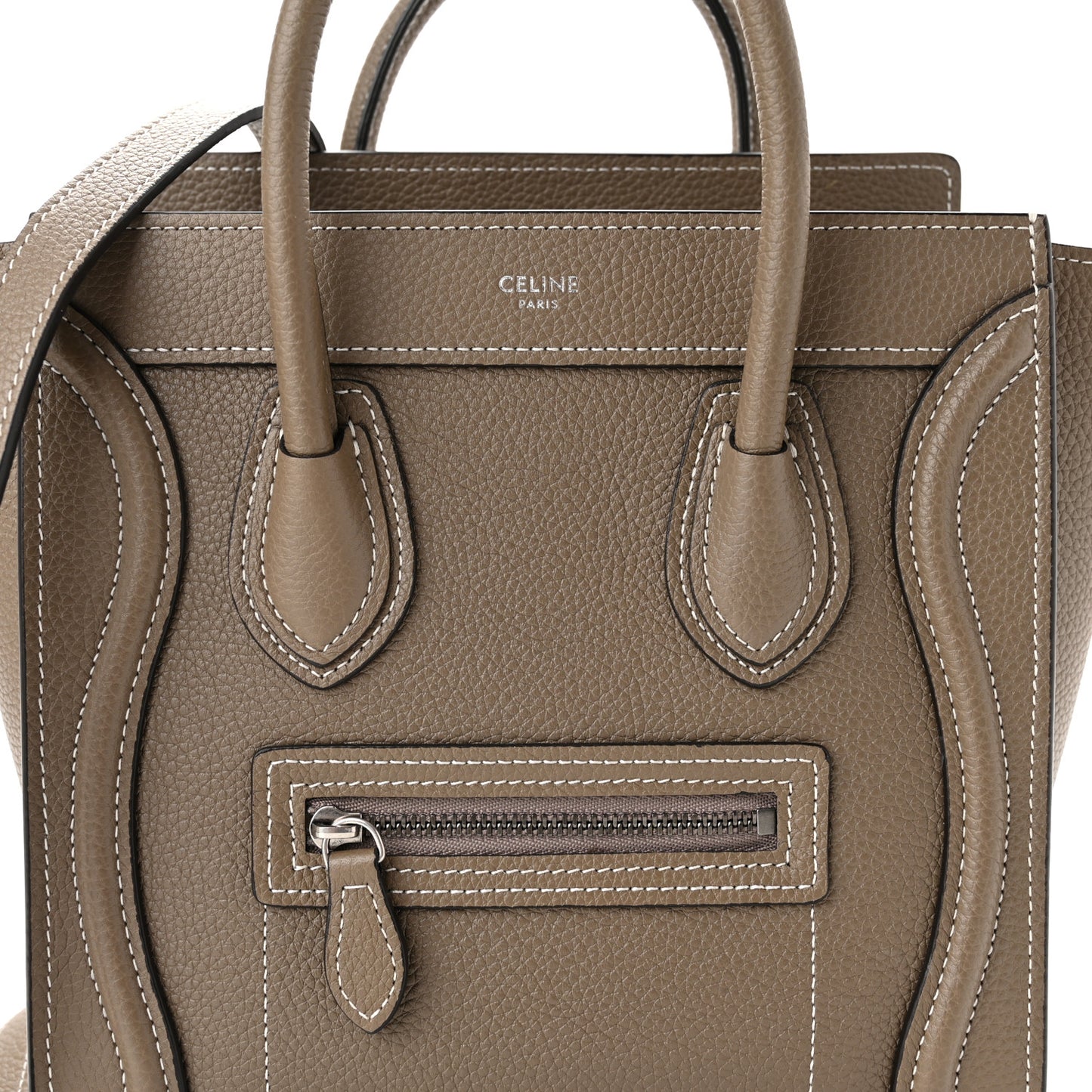 Drummed Calfskin Nano Luggage Souris