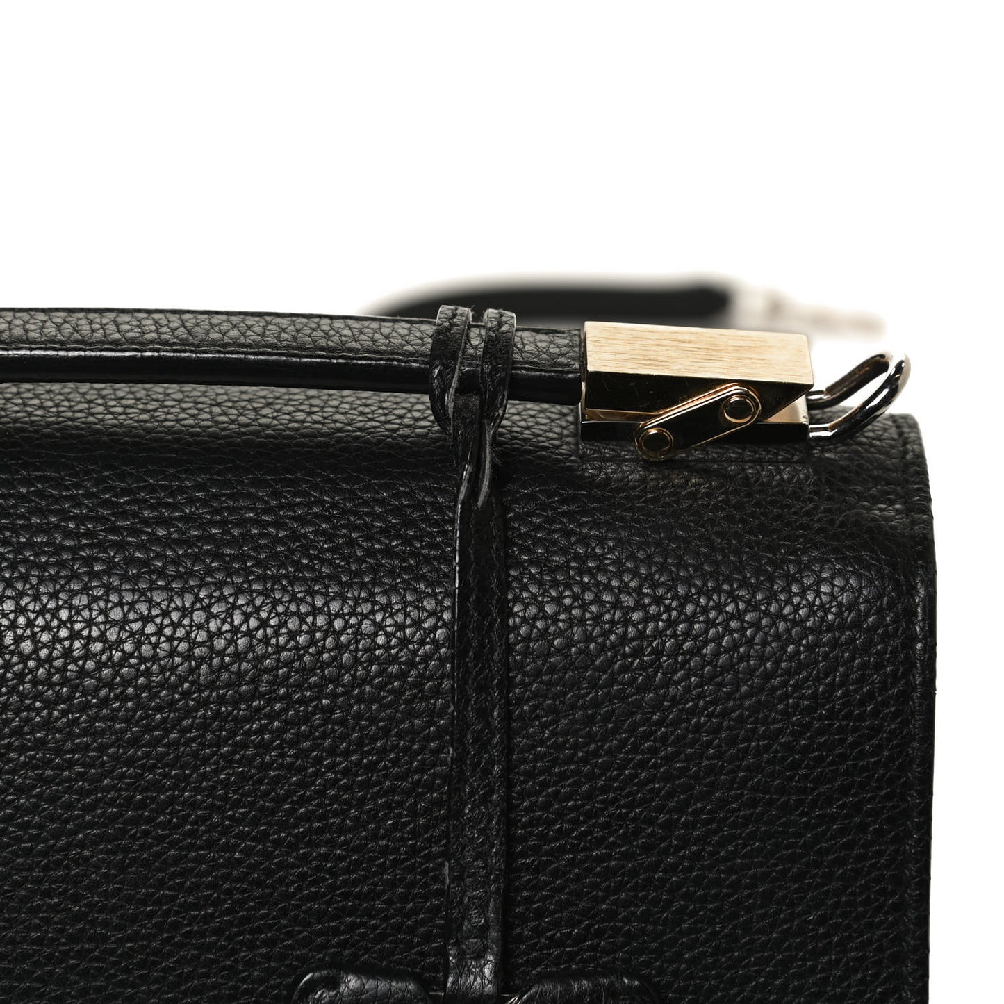Grained Calfskin Le Dix Mini Soft Cartable Crossbody Black
