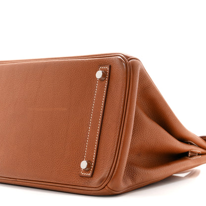 Hermes Natural Barenia Faubourg Birkin 30 Fauve 10 of 14