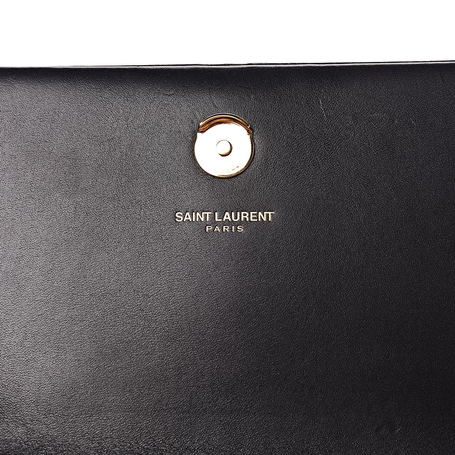Saint Laurent Smooth Calfskin Classic Monogram Kate Tassel Chain Wallet Black 6 of 16