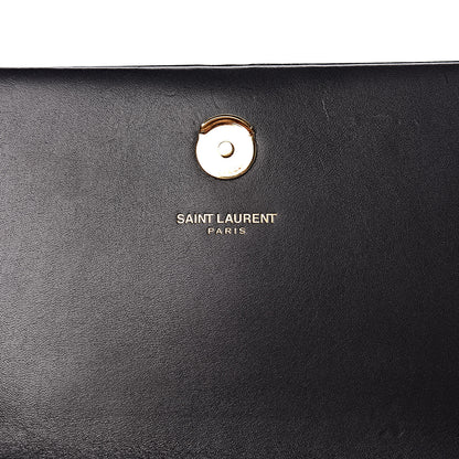 Saint Laurent Smooth Calfskin Classic Monogram Kate Tassel Chain Wallet Black 6 of 16