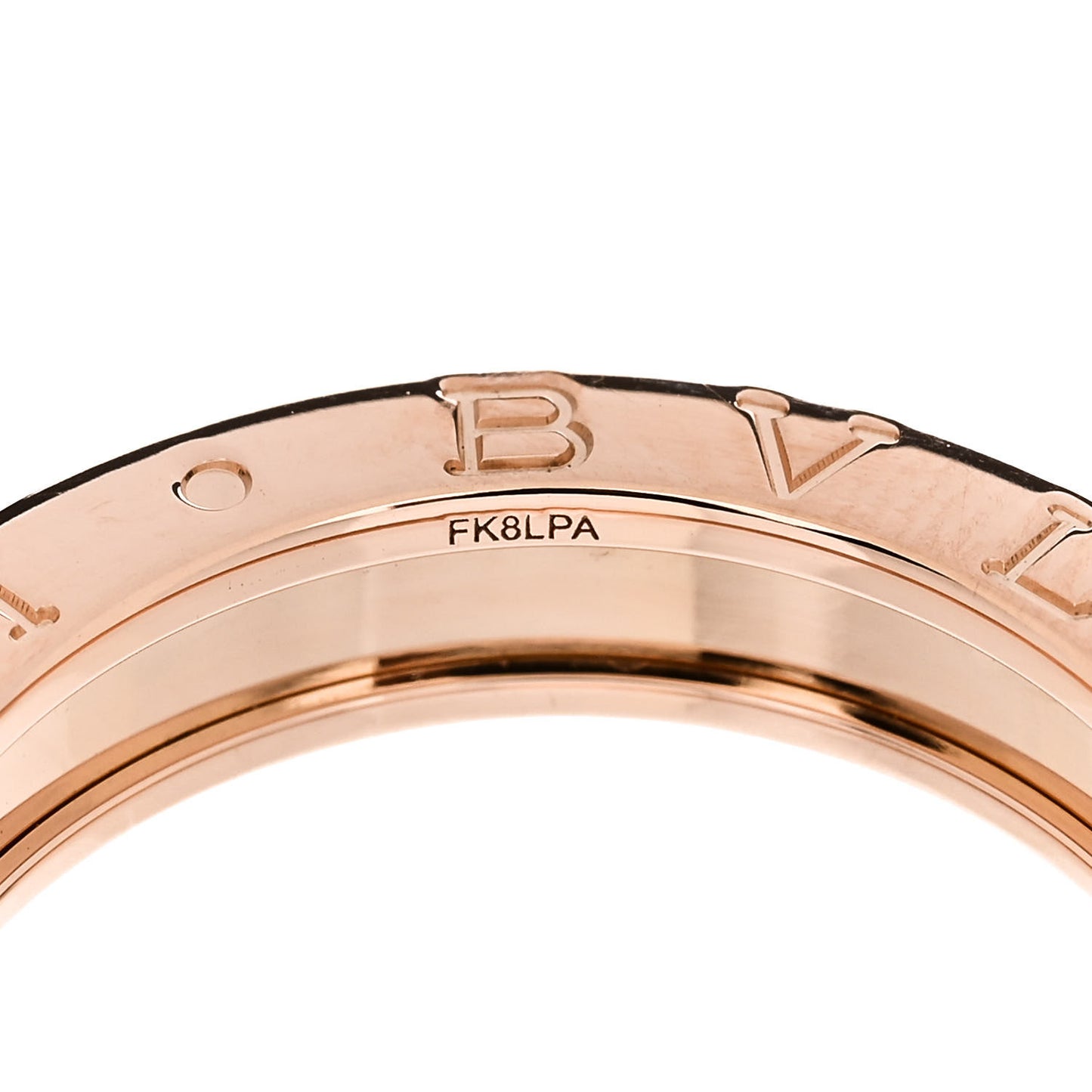 18K Rose Gold B.Zero1 One-Band Ring 57 8