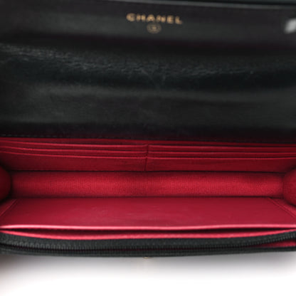 Chanel Lambskin Quilted Chanel 19 Wallet On Chain WOC Black 5 of 12