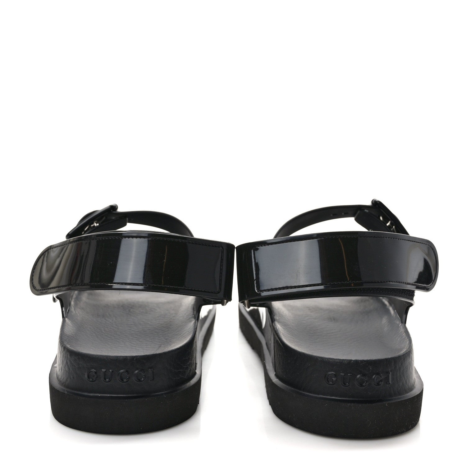 Gucci Rubber Mini Double G Womens Isla Dad Sandals 41 Black 5 of 10