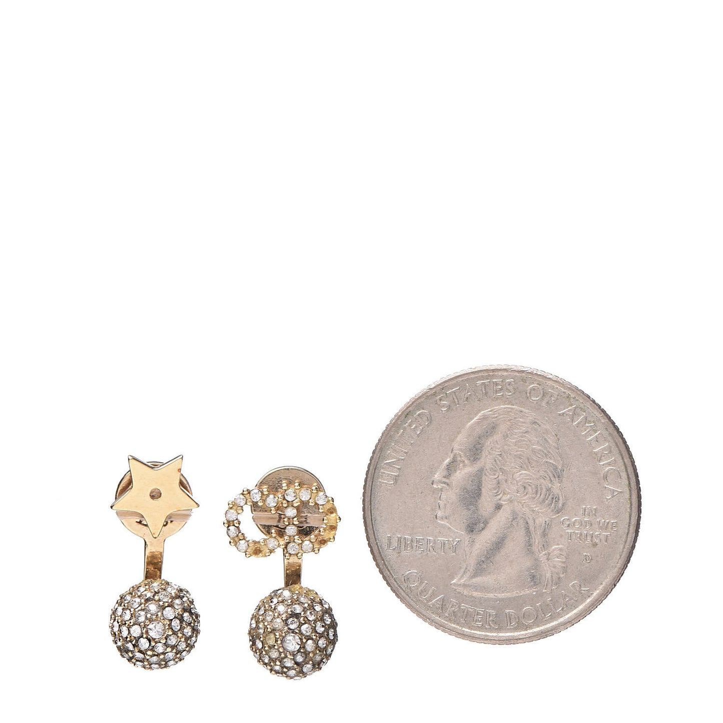 Crystal La Petite Tribale Earrings Gold