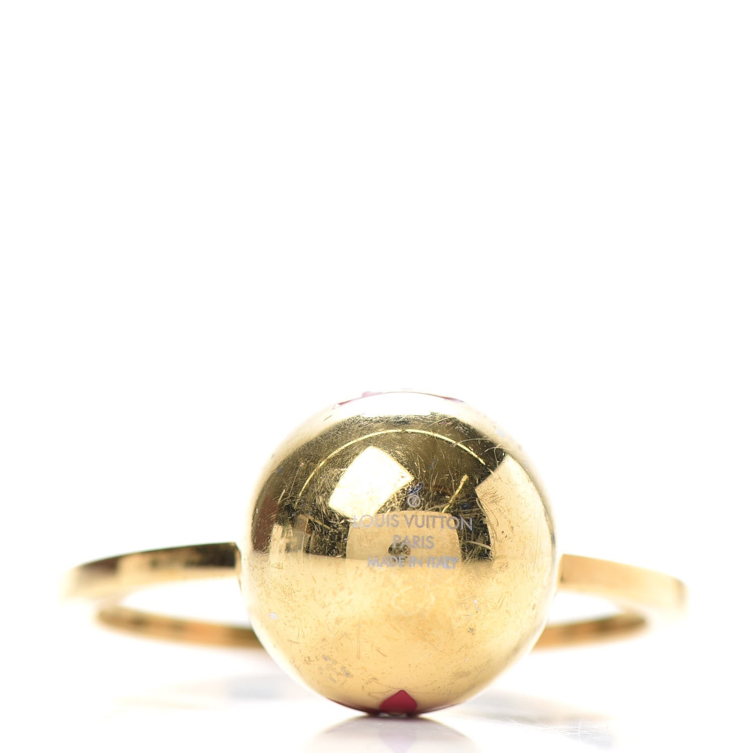 Louis Vuitton Sphere Key Ring Gold 3 of 4