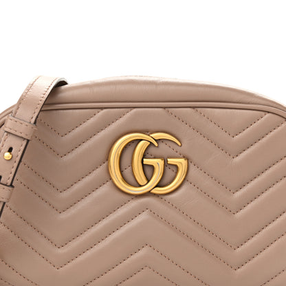Gucci Calfskin Matelasse Small GG Marmont Chain Shoulder Bag Porcelain Rose 8 of 10