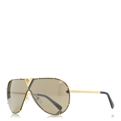 Louis Vuitton Metal LV Drive Sunglasses Z0897W Black Gold 1 of 7