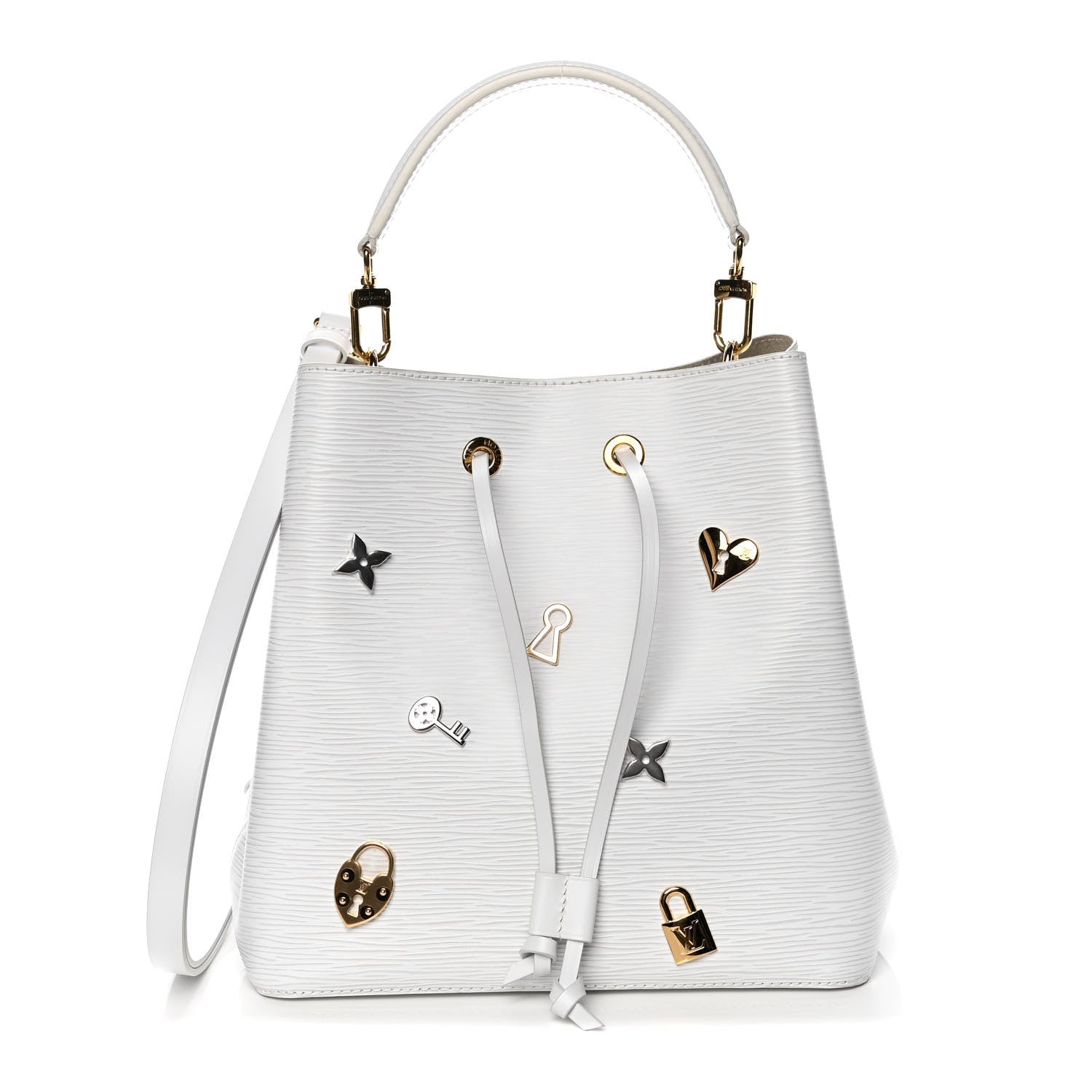 Louis Vuitton Epi Love Lock NeoNoe White 1 of 9