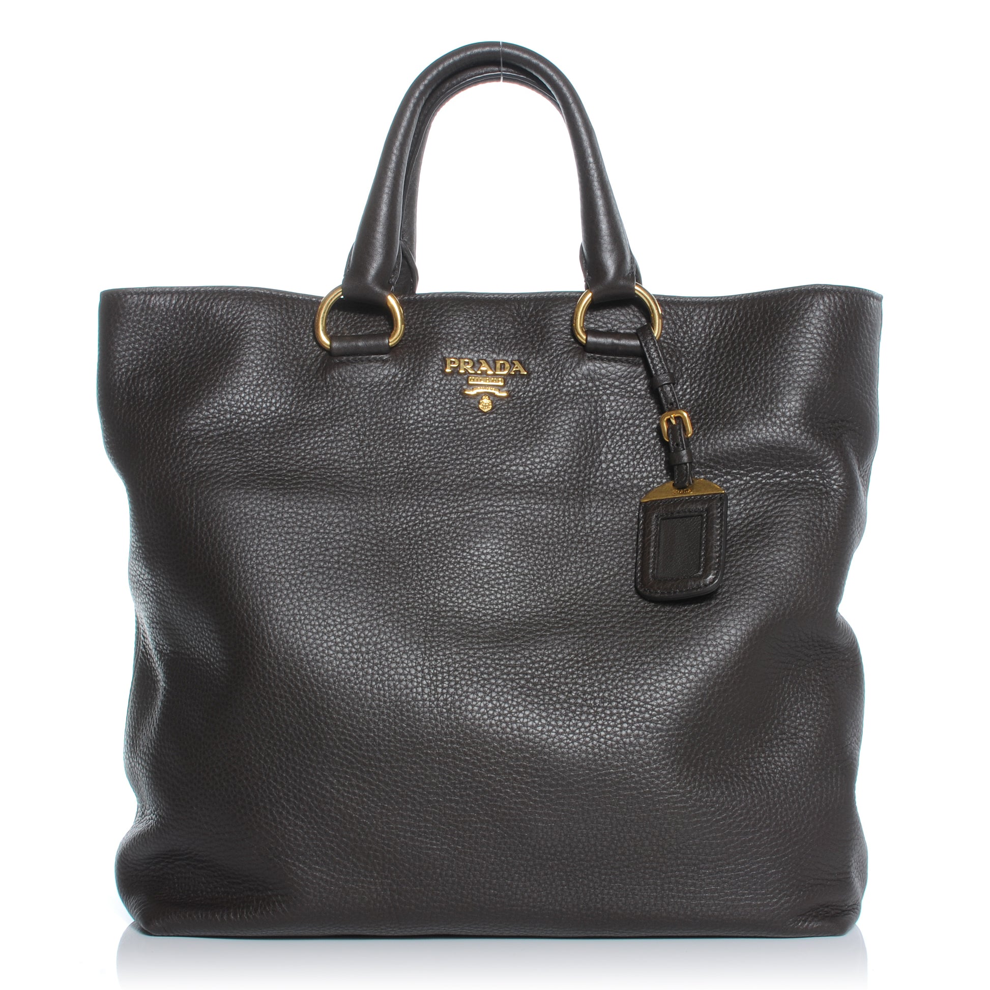 Prada Vitello Daino Tote Teak 1 of 11