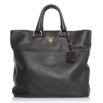 Prada Vitello Daino Tote Teak 1 of 11