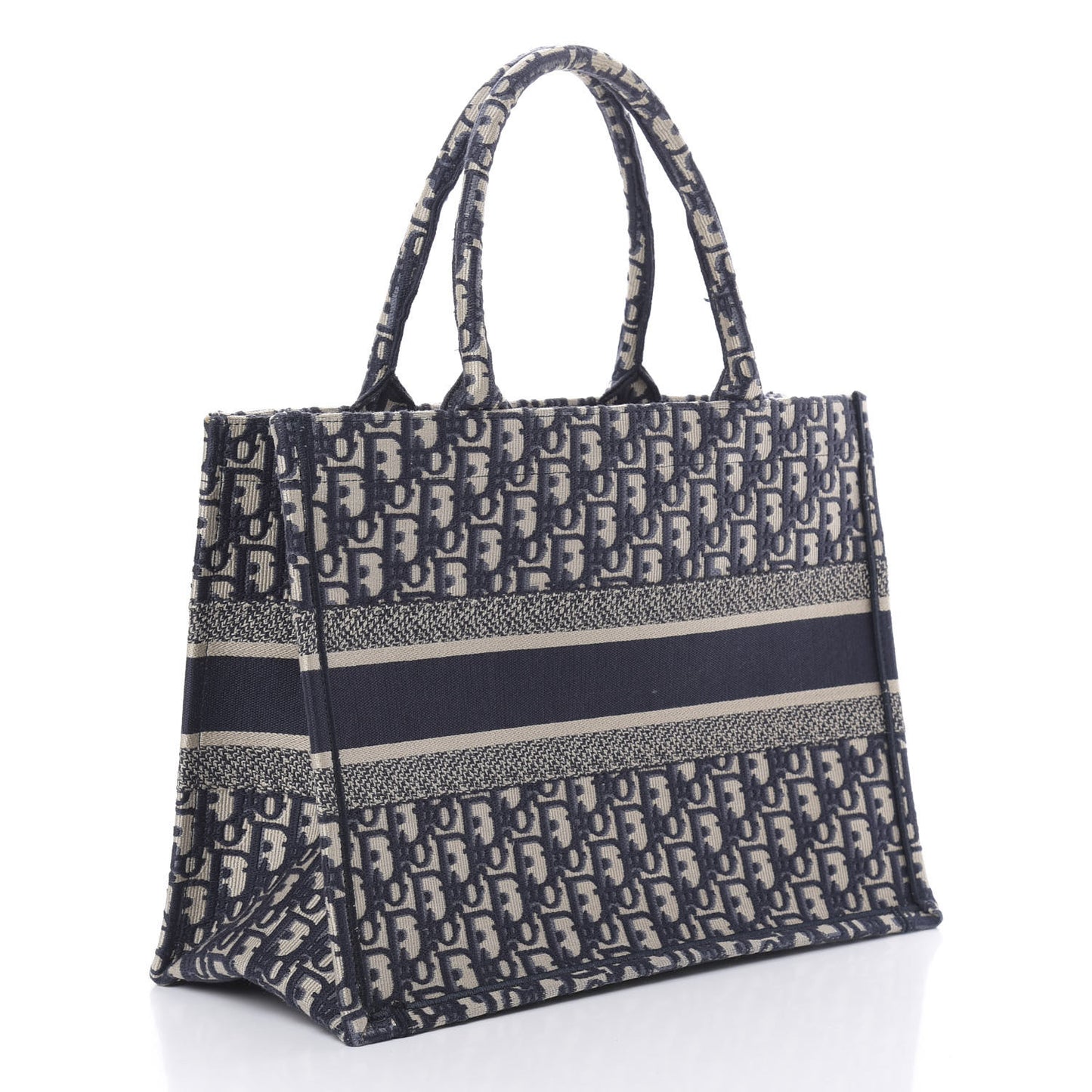 Oblique Medium Book Tote Blue Multicolor