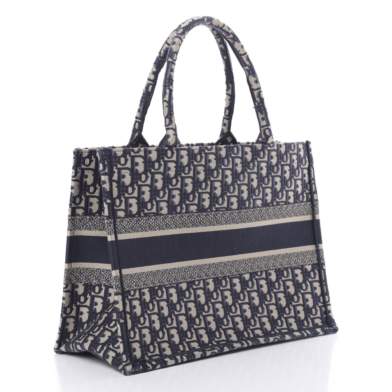 Christian Dior Oblique Medium Book Tote Blue Multicolor 3 of 11