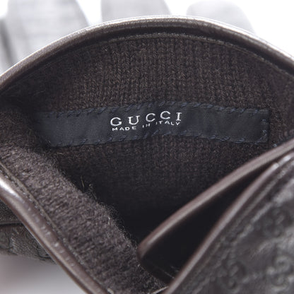 Gucci Nappa Microguccissima Gloves 10 Chocolate 3 of 6