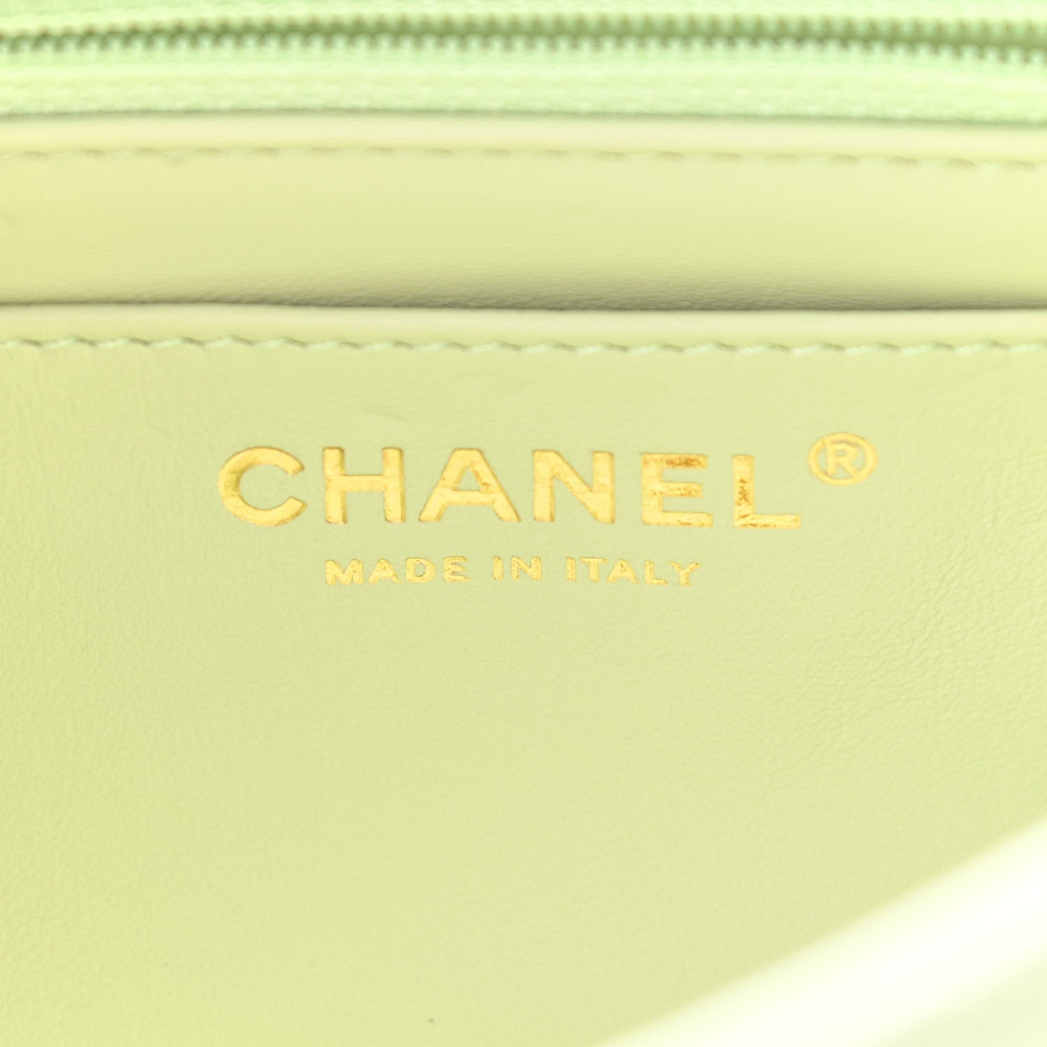 Chanel Lambskin Quilted Mini Pearl Crush Flap Light Green 6 of 11