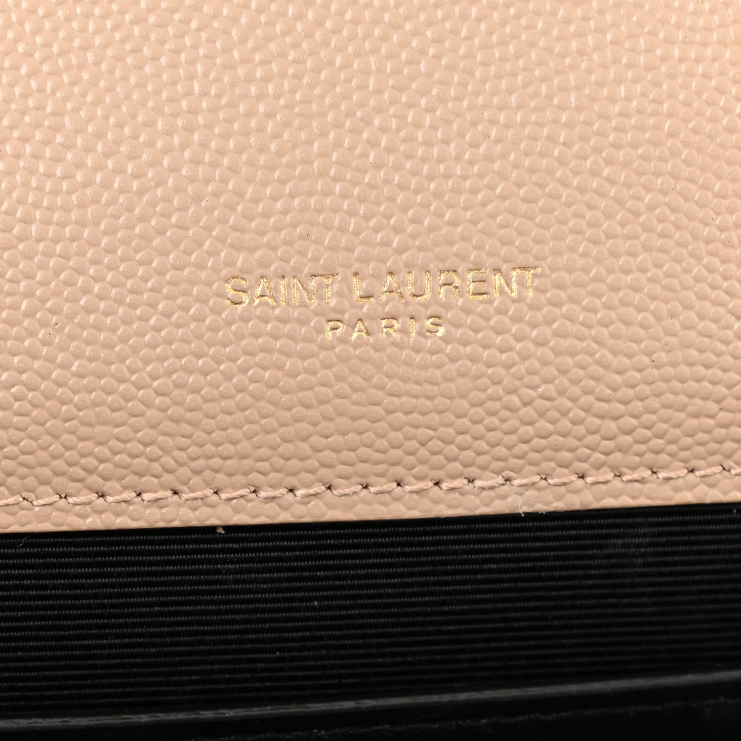 Saint Laurent Grain De Poudre Textured Mixed Matelasse Medium Triquilt Monogram Satchel Dark Beige 8 of 10
