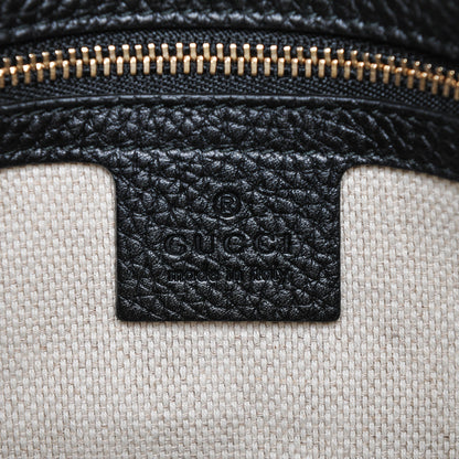 Gucci Pebbled Calfskin Medium Soho Chain Shoulder Bag Black 6 of 6